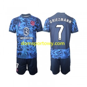 Koszulka Atlético Madryt Griezmann 7 Dziecięcy Trzeci Koszulki Piłkarskie 2024-2025 Krótki Rękaw